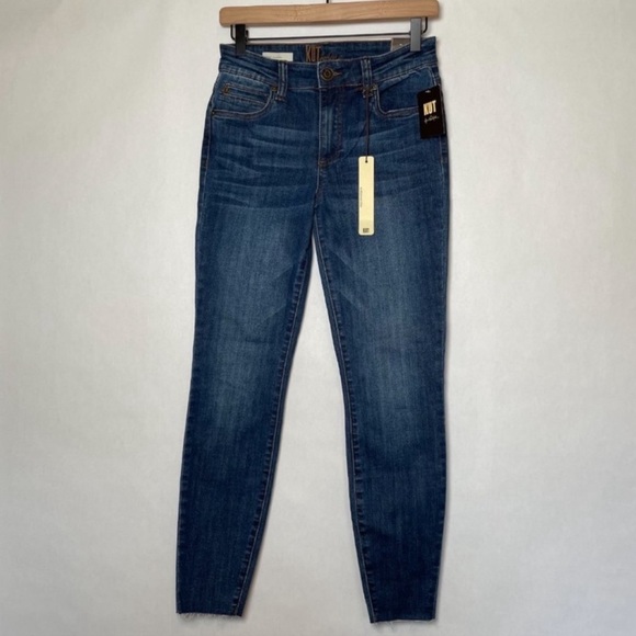 Kut From The Kloth Jeans Carlo Ankle Skinny Dark Wash Stretch Denim SZ 4 NEW! - Picture 4 of 15